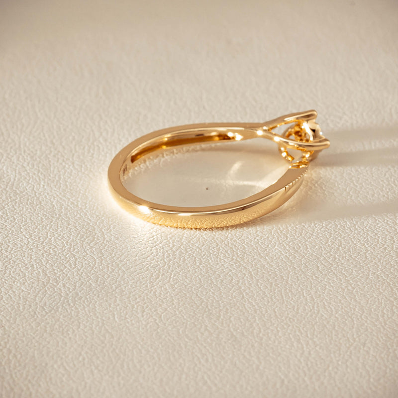 14ct Yellow Gold Diamond Tango Ring - Ring - Walker & Hall
