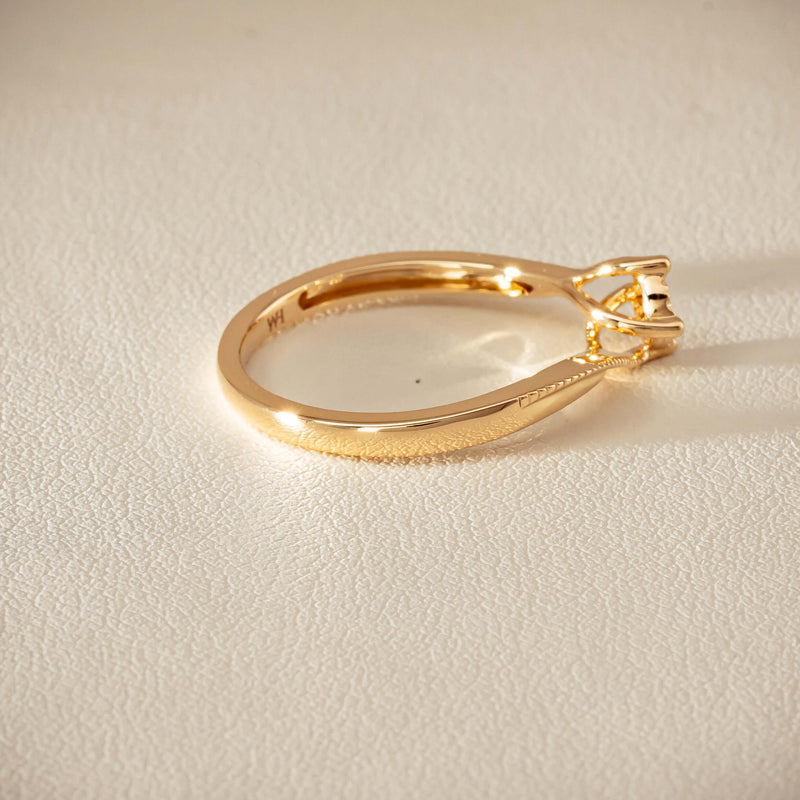 14ct Yellow Gold Diamond Tango Ring - Ring - Walker & Hall