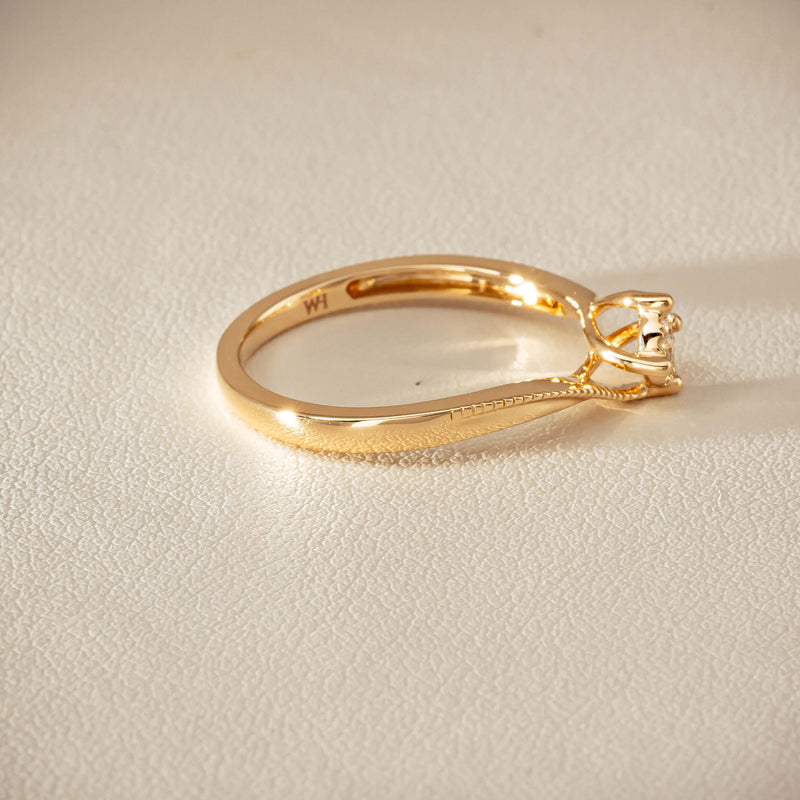 14ct Yellow Gold Diamond Tango Ring - Ring - Walker & Hall