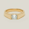18ct Yellow Gold 1.00ct Emerald-Cut Diamond Astrid Ring - Ring - Walker & Hall