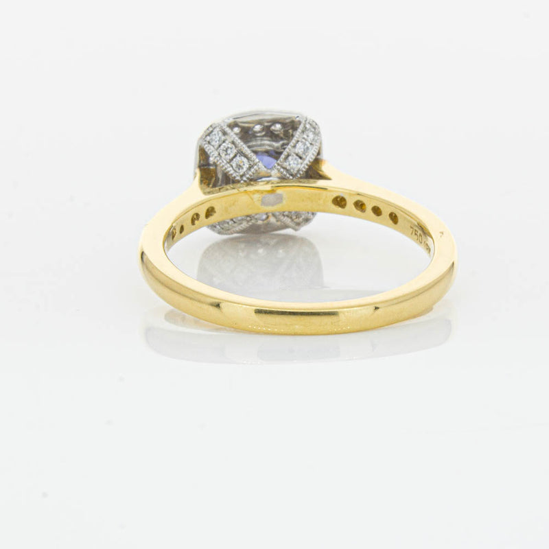 18ct Yellow & White Gold Tanzanite & Diamond Aurora Ring-Ring-Walker & Hall