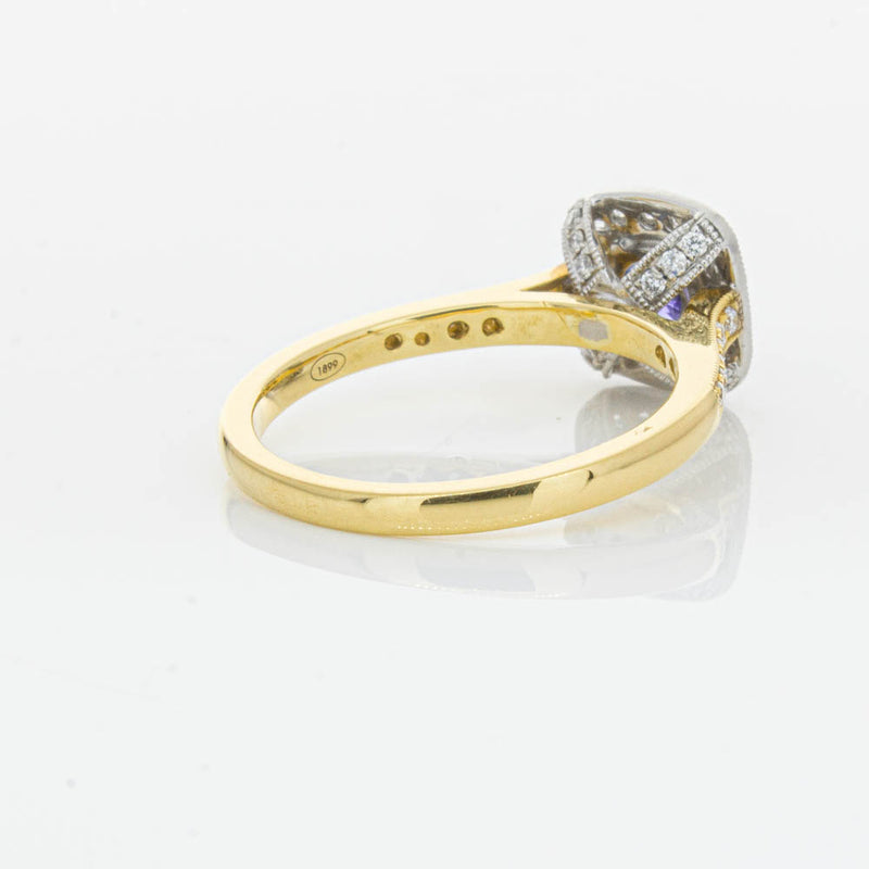 18ct Yellow & White Gold Tanzanite & Diamond Aurora Ring-Ring-Walker & Hall