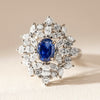 Deja Vu Platinum 2.11ct Sapphire & Diamond Ring - Ring - Walker & Hall