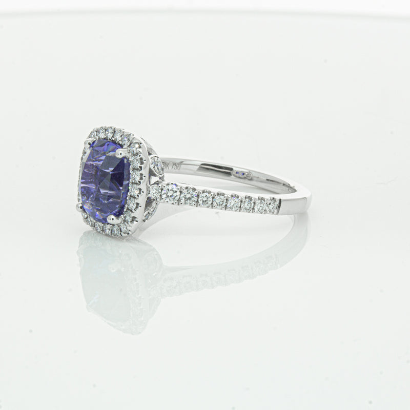 18ct White Gold Sapphire & Diamond Sierra Ring-Ring-Walker & Hall