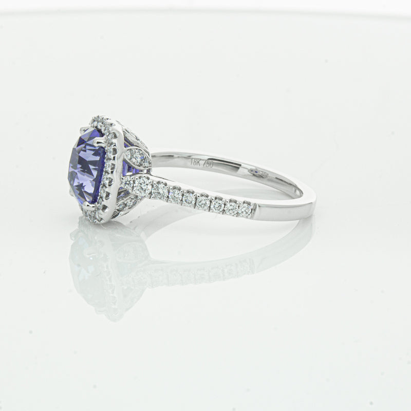 18ct White Gold Sapphire & Diamond Sierra Ring-Ring-Walker & Hall