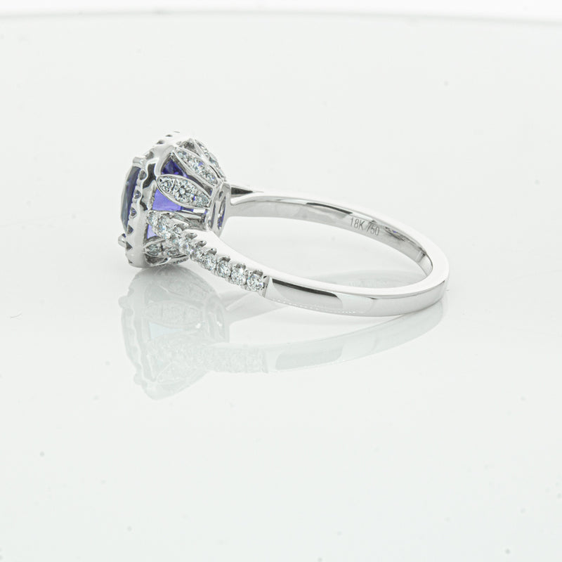 18ct White Gold Sapphire & Diamond Sierra Ring-Ring-Walker & Hall