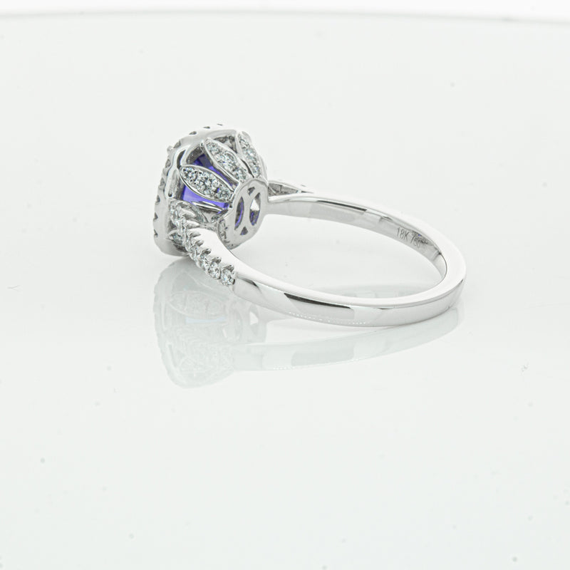 18ct White Gold Sapphire & Diamond Sierra Ring-Ring-Walker & Hall
