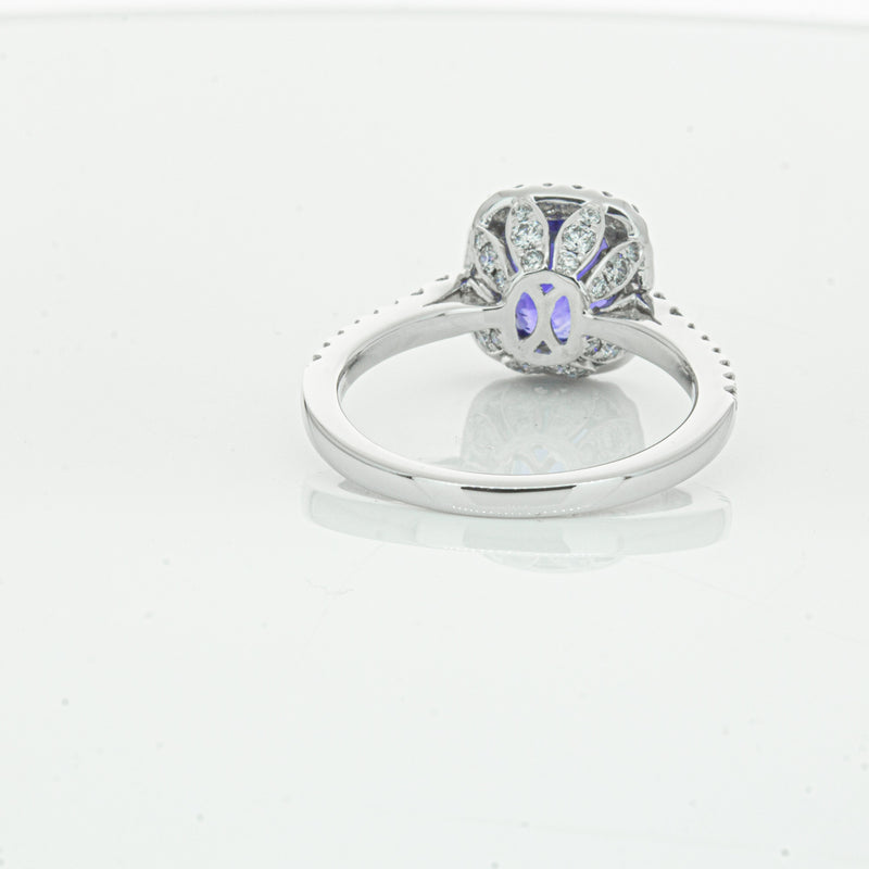 18ct White Gold Sapphire & Diamond Sierra Ring-Ring-Walker & Hall