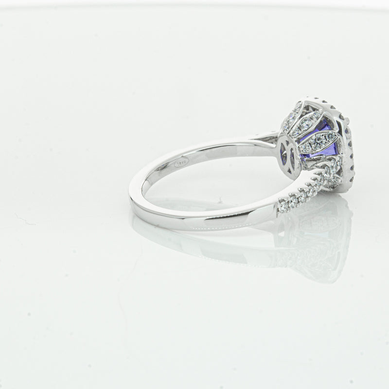 18ct White Gold Sapphire & Diamond Sierra Ring-Ring-Walker & Hall