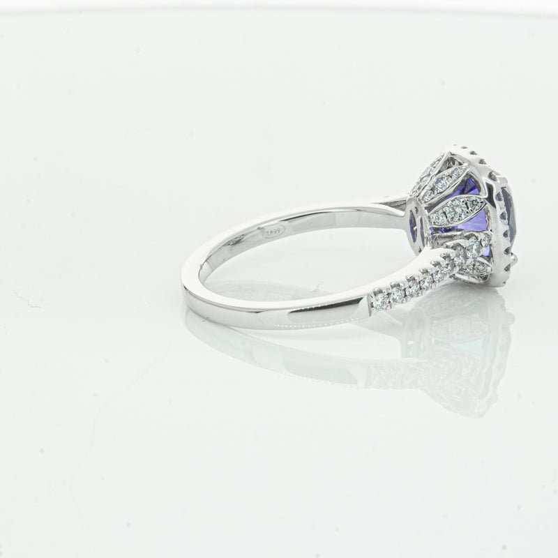 18ct White Gold Sapphire & Diamond Sierra Ring-Ring-Walker & Hall