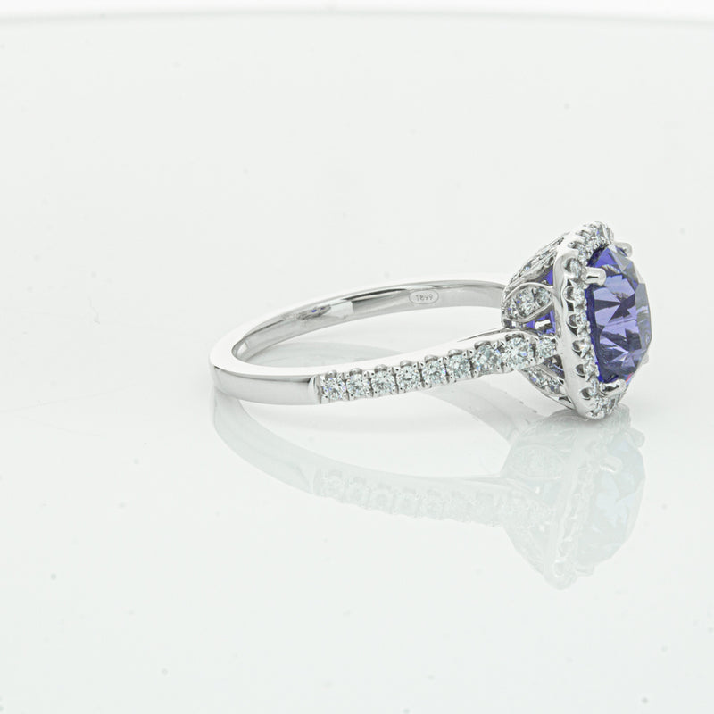 18ct White Gold Sapphire & Diamond Sierra Ring-Ring-Walker & Hall