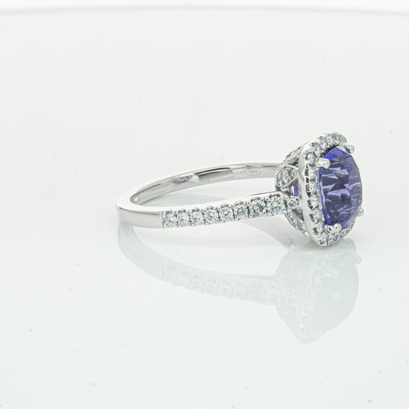 18ct White Gold Sapphire & Diamond Sierra Ring-Ring-Walker & Hall