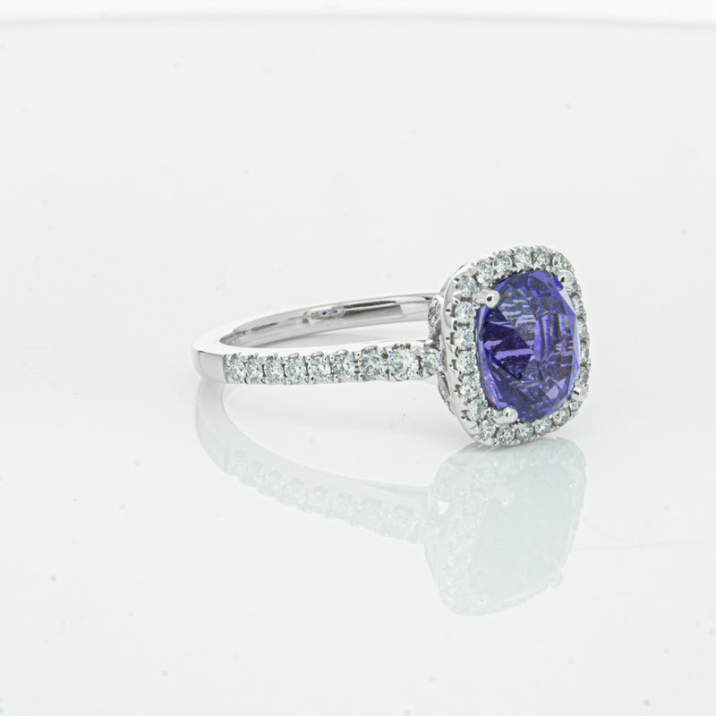 18ct White Gold Sapphire & Diamond Sierra Ring-Ring-Walker & Hall