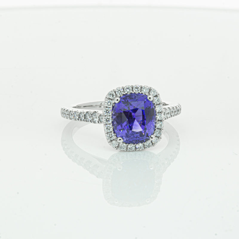 18ct White Gold Sapphire & Diamond Sierra Ring-Ring-Walker & Hall