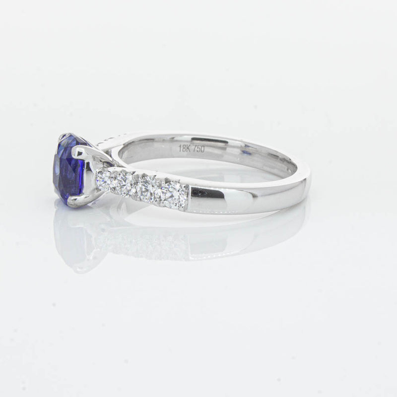 18ct White Gold 1.45ct Sapphire & Diamond Phoenix Ring-Ring-Walker & Hall