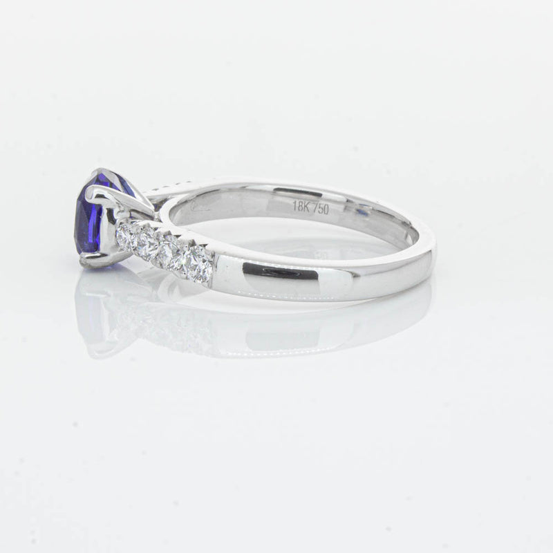 18ct White Gold 1.45ct Sapphire & Diamond Phoenix Ring-Ring-Walker & Hall