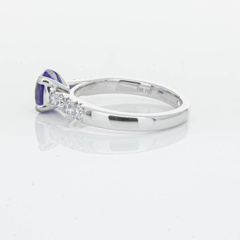 18ct White Gold 1.45ct Sapphire & Diamond Phoenix Ring-Ring-Walker & Hall