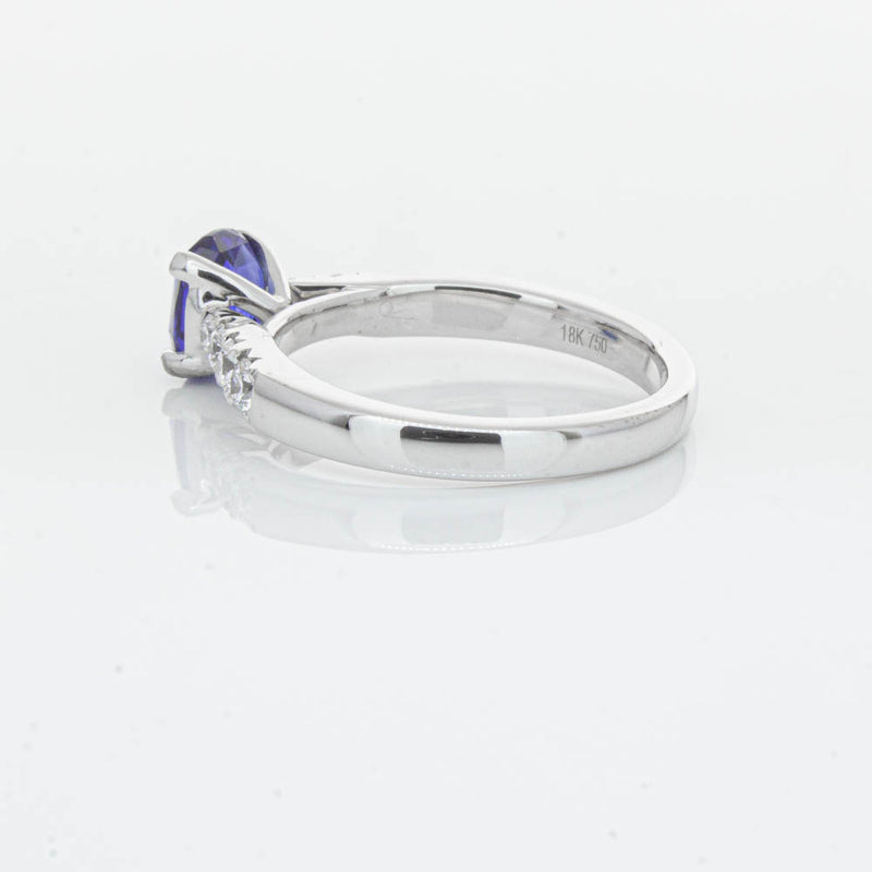 18ct White Gold 1.45ct Sapphire & Diamond Phoenix Ring-Ring-Walker & Hall