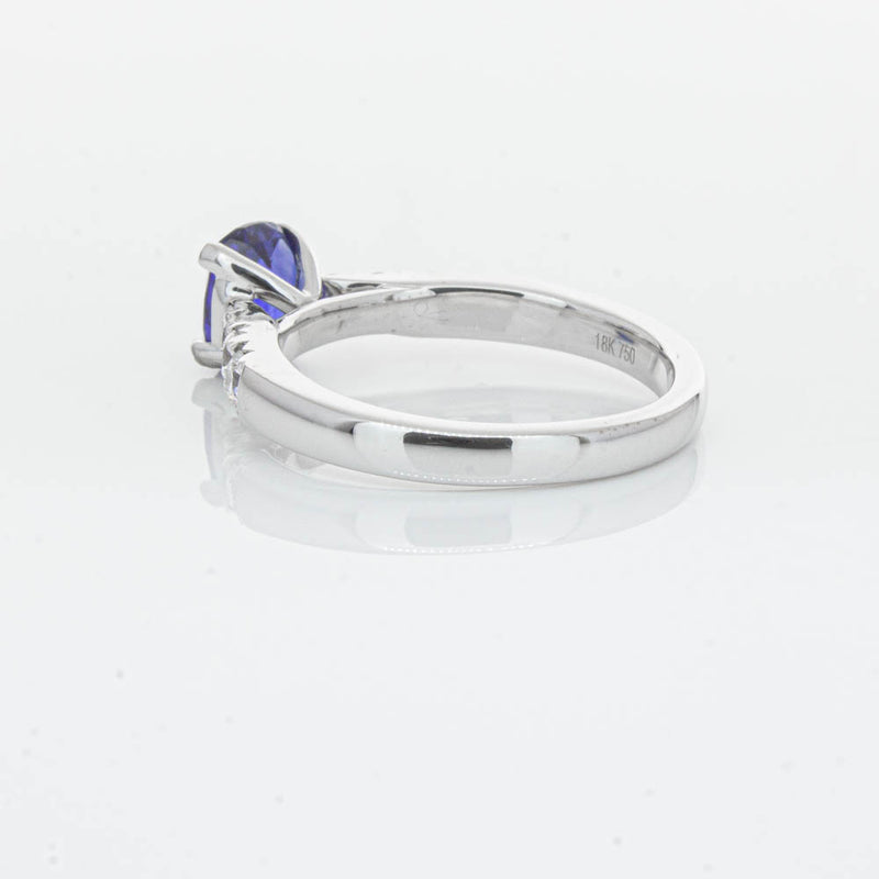 18ct White Gold 1.45ct Sapphire & Diamond Phoenix Ring-Ring-Walker & Hall