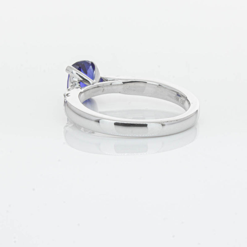 18ct White Gold 1.45ct Sapphire & Diamond Phoenix Ring-Ring-Walker & Hall