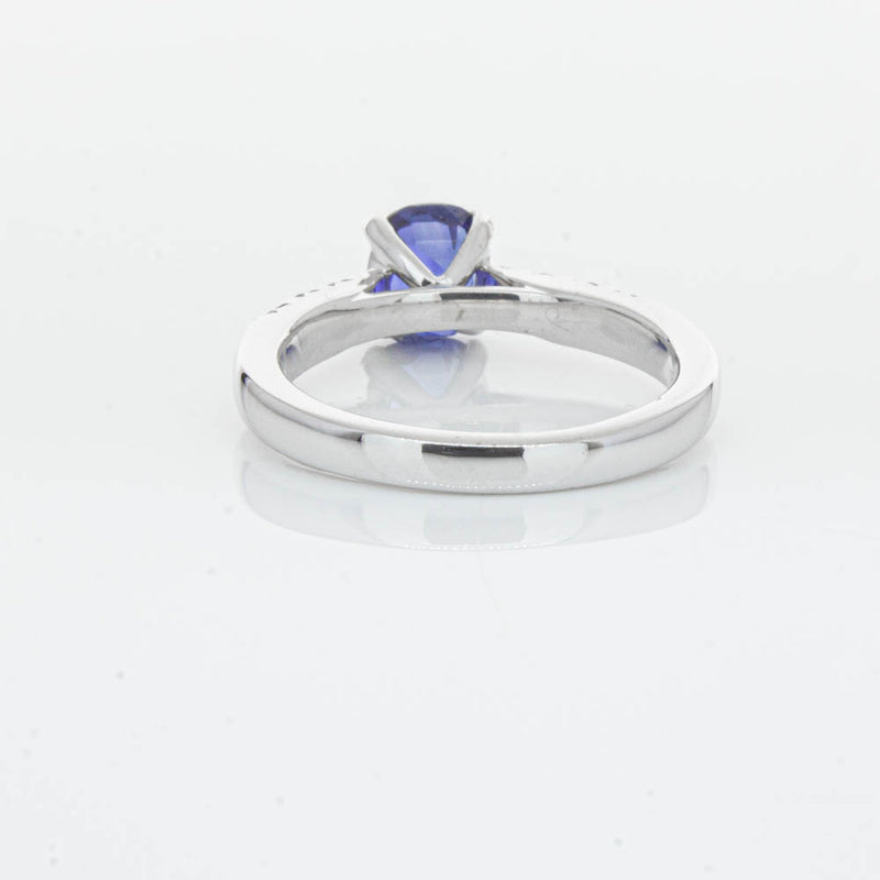 18ct White Gold 1.45ct Sapphire & Diamond Phoenix Ring-Ring-Walker & Hall