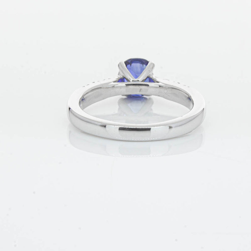 18ct White Gold 1.45ct Sapphire & Diamond Phoenix Ring-Ring-Walker & Hall