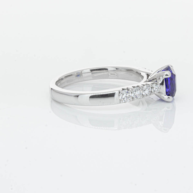 18ct White Gold 1.45ct Sapphire & Diamond Phoenix Ring-Ring-Walker & Hall