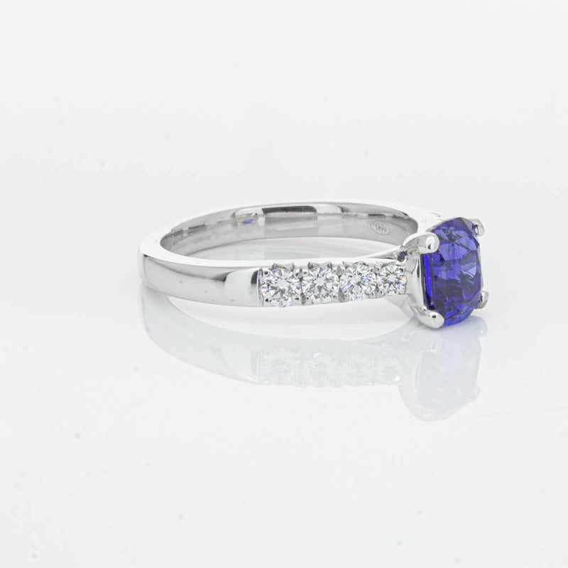 18ct White Gold 1.45ct Sapphire & Diamond Phoenix Ring-Ring-Walker & Hall