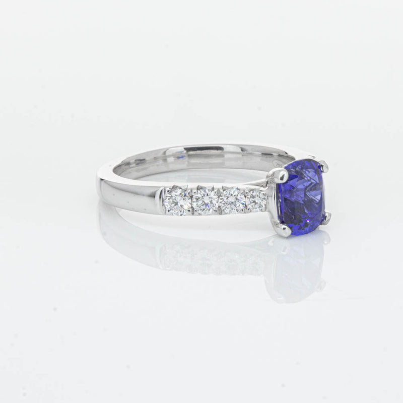 18ct White Gold 1.45ct Sapphire & Diamond Phoenix Ring-Ring-Walker & Hall