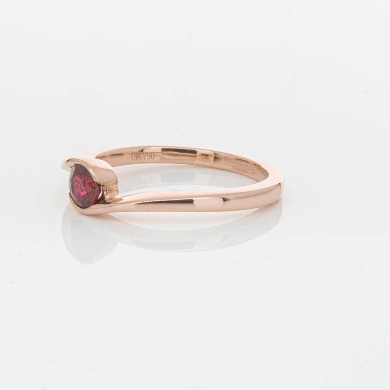 18ct Rose Gold Ruby Embrace Ring-Ring-Walker & Hall