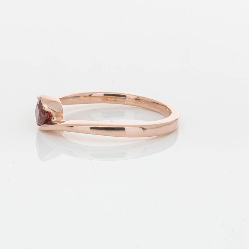18ct Rose Gold Ruby Embrace Ring-Ring-Walker & Hall