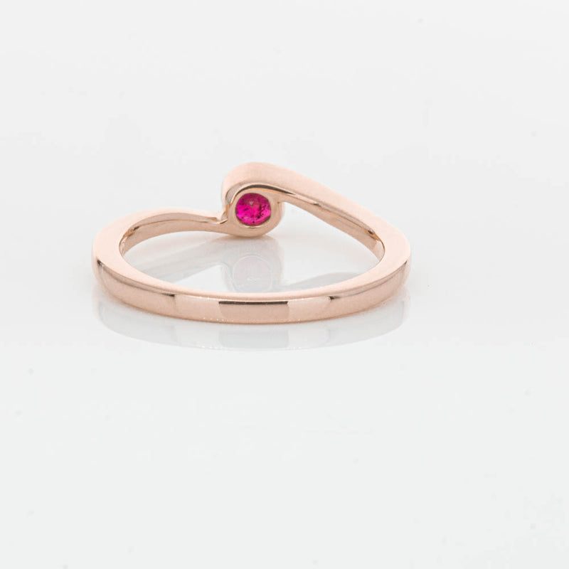 18ct Rose Gold Ruby Embrace Ring-Ring-Walker & Hall
