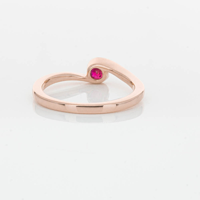 18ct Rose Gold Ruby Embrace Ring-Ring-Walker & Hall