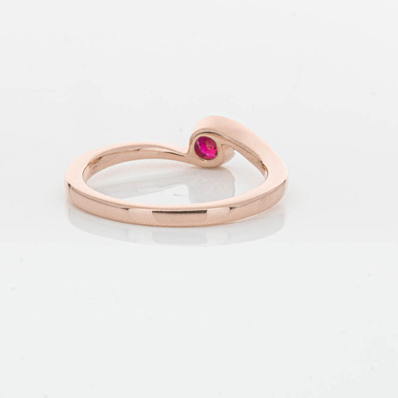 18ct Rose Gold Ruby Embrace Ring-Ring-Walker & Hall