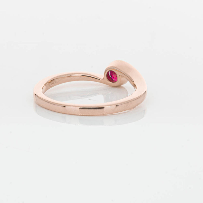 18ct Rose Gold Ruby Embrace Ring-Ring-Walker & Hall