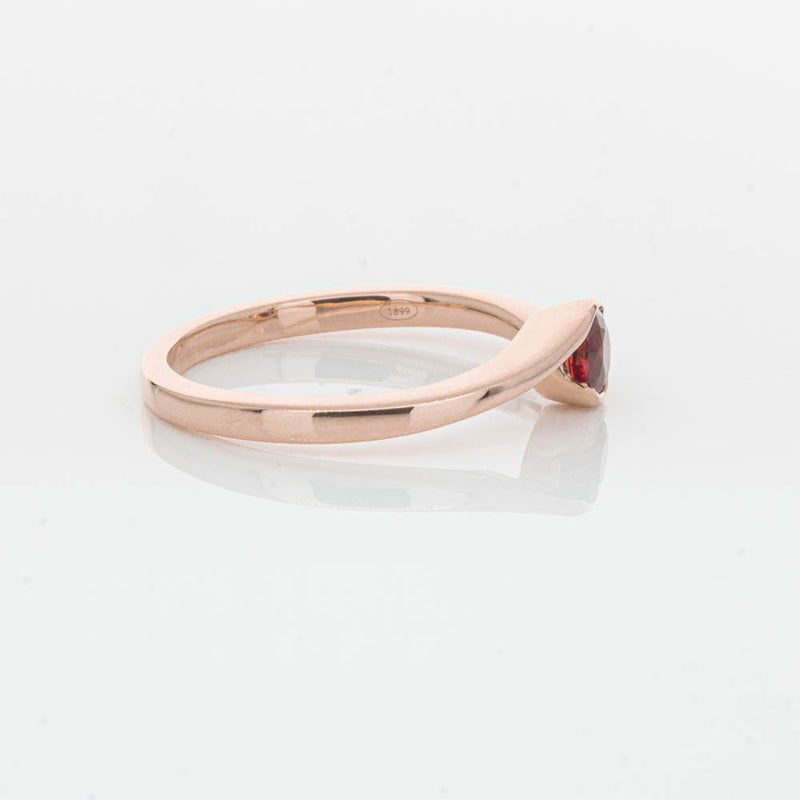 18ct Rose Gold Ruby Embrace Ring-Ring-Walker & Hall