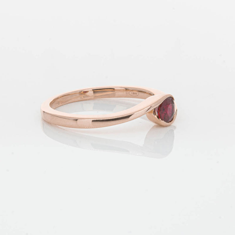 18ct Rose Gold Ruby Embrace Ring-Ring-Walker & Hall