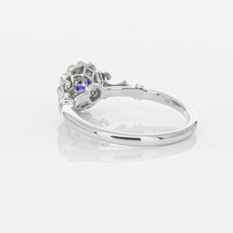 18ct White Gold Sapphire & Diamond Versailles Ring-Ring-Walker & Hall