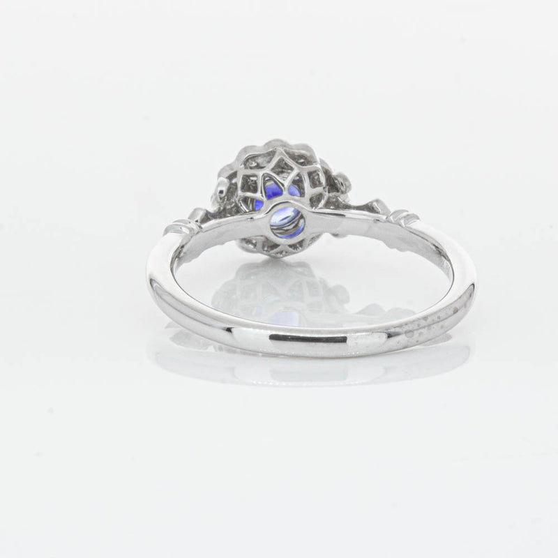 18ct White Gold Sapphire & Diamond Versailles Ring-Ring-Walker & Hall