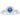 18ct White Gold Sapphire & Diamond Versailles Ring-Ring-Walker & Hall