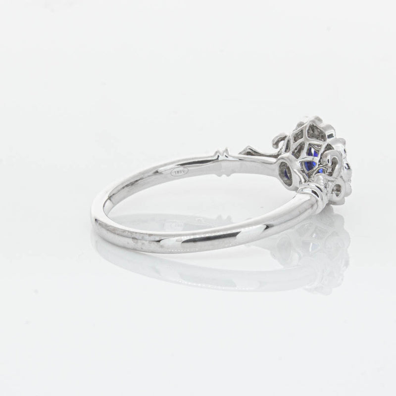 18ct White Gold Sapphire & Diamond Versailles Ring-Ring-Walker & Hall