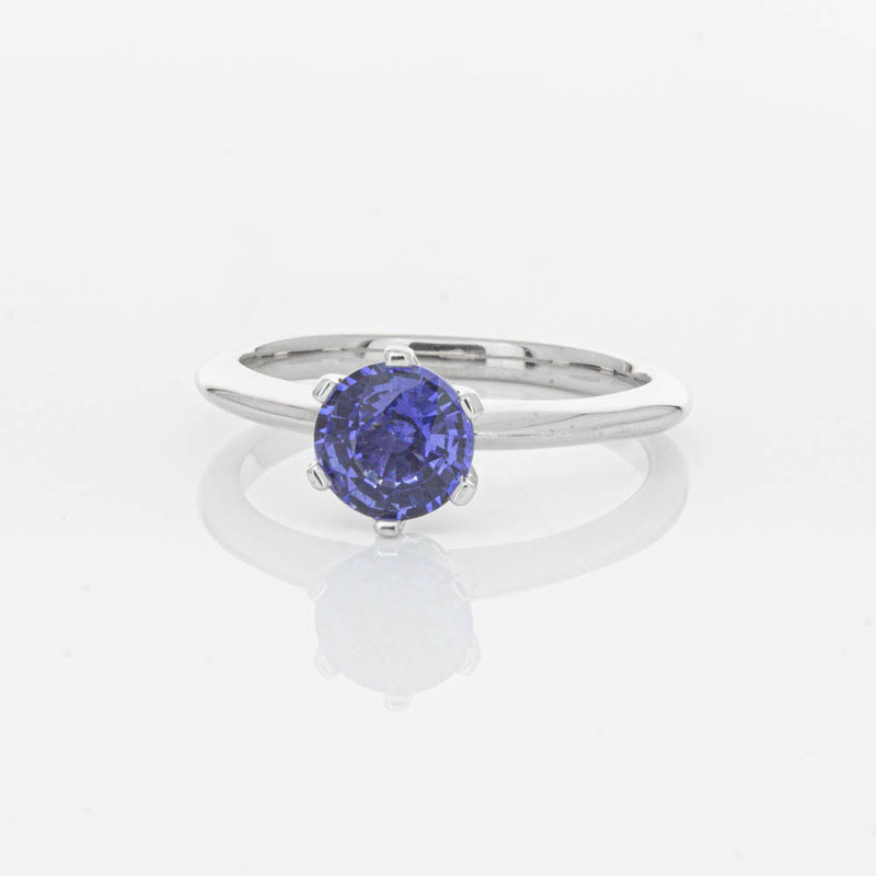 18ct White Gold Sapphire Cosmopolitan Ring-Ring-Walker & Hall