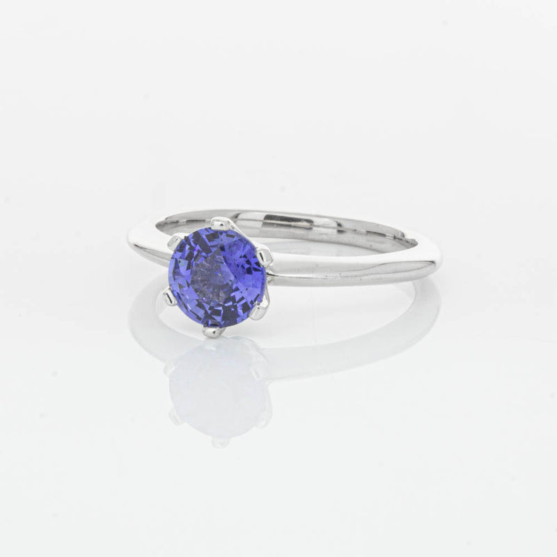 18ct White Gold Sapphire Cosmopolitan Ring-Ring-Walker & Hall