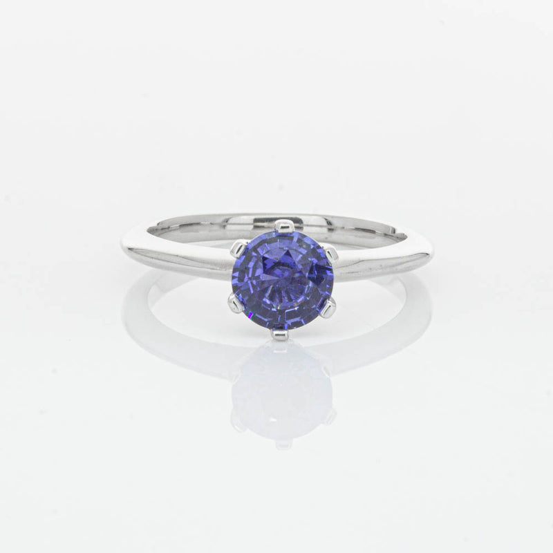 18ct White Gold Sapphire Cosmopolitan Ring-Ring-Walker & Hall