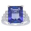 18ct White Gold Tanzanite & Diamond Maya Ring-Ring-Walker & Hall
