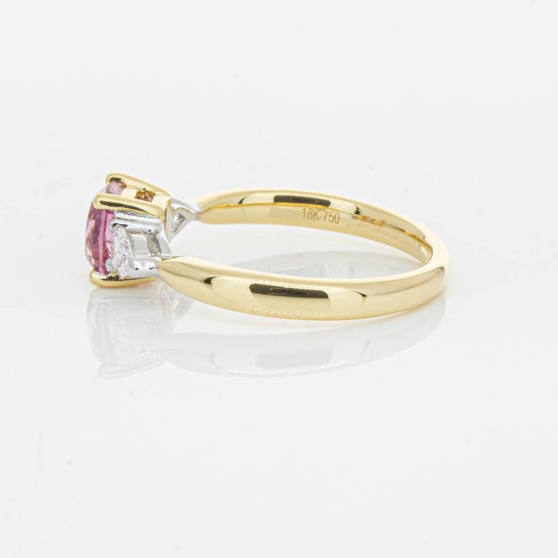 18ct Yellow Gold 1.33ct Pink Spinel & Diamond Ayla Ring-Ring-Walker & Hall