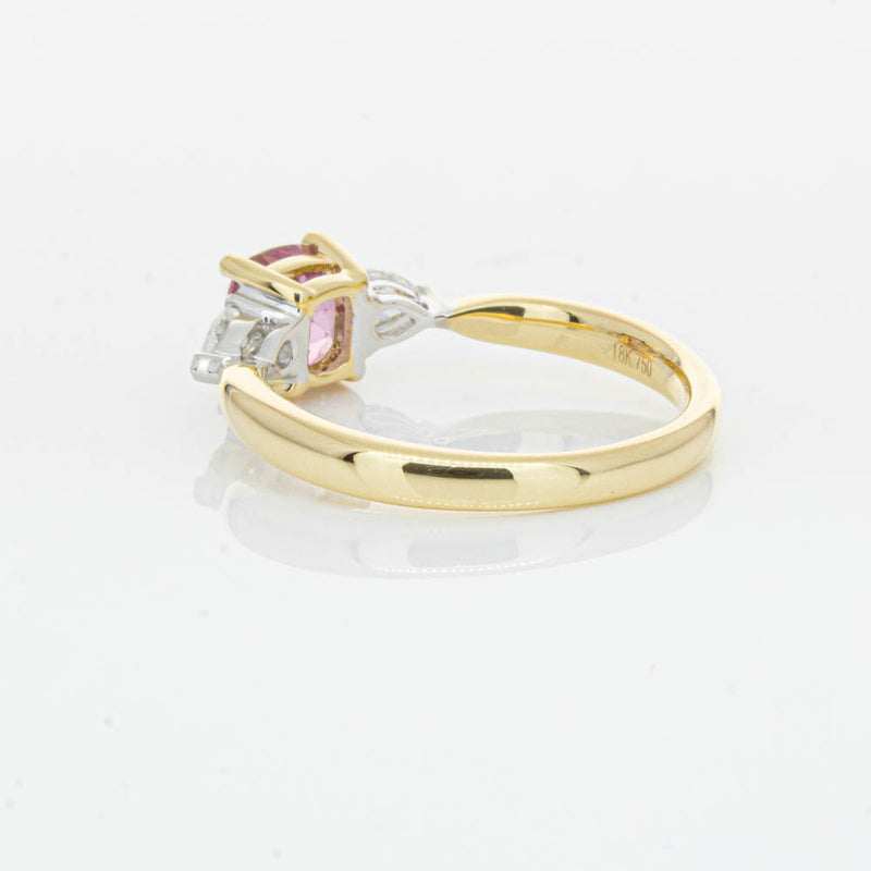 18ct Yellow Gold 1.33ct Pink Spinel & Diamond Ayla Ring-Ring-Walker & Hall