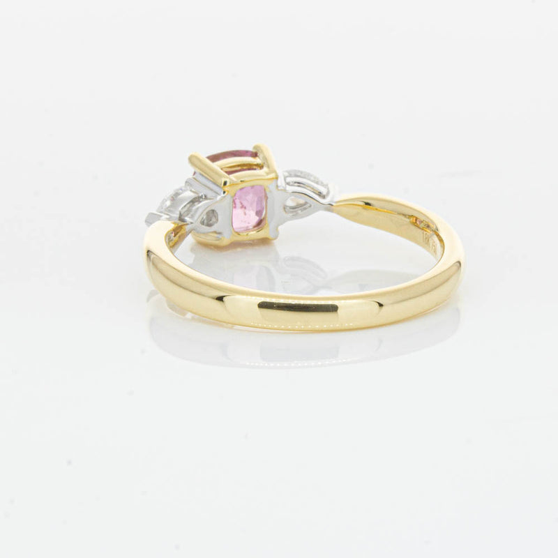 18ct Yellow Gold 1.33ct Pink Spinel & Diamond Ayla Ring-Ring-Walker & Hall
