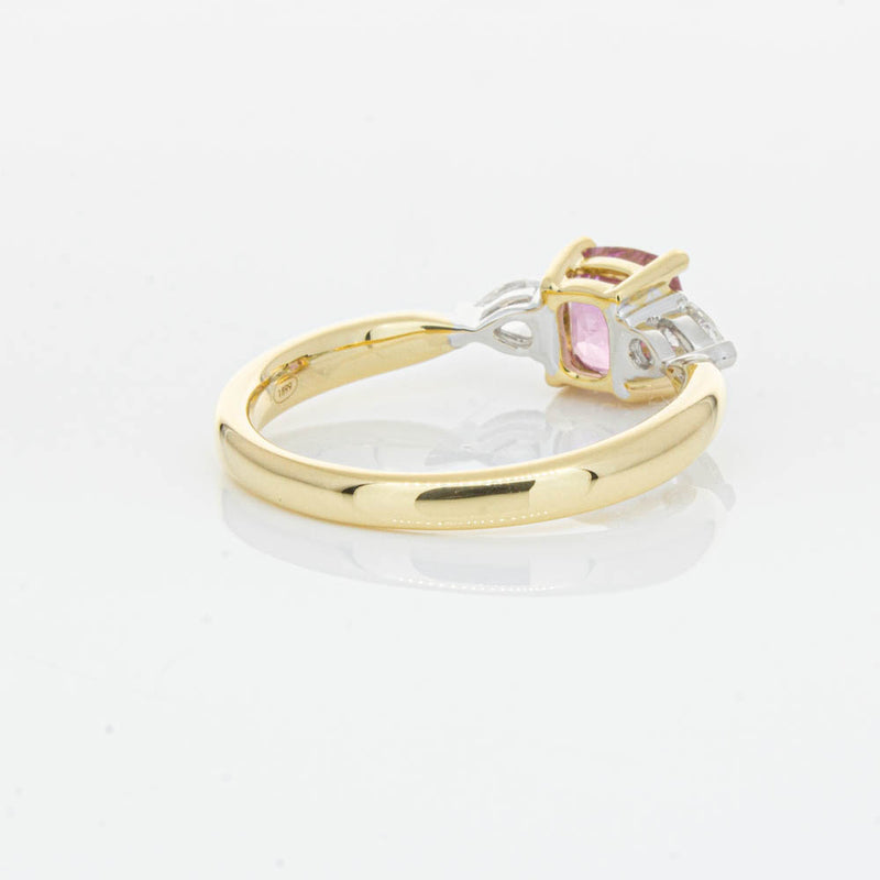 18ct Yellow Gold 1.33ct Pink Spinel & Diamond Ayla Ring-Ring-Walker & Hall