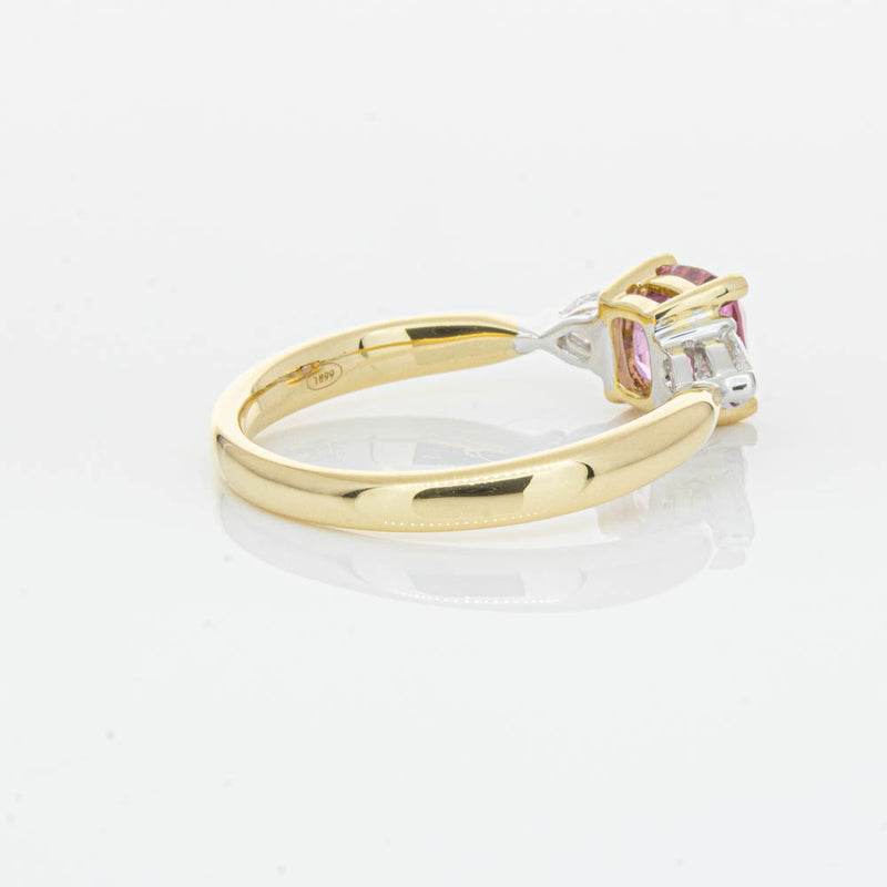 18ct Yellow Gold 1.33ct Pink Spinel & Diamond Ayla Ring-Ring-Walker & Hall